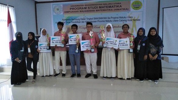 Lomba Berhitung Dasar  Tingkat SMA Se Maluku Utara Mahasiswa Program Studi Matematika Tahun 2021